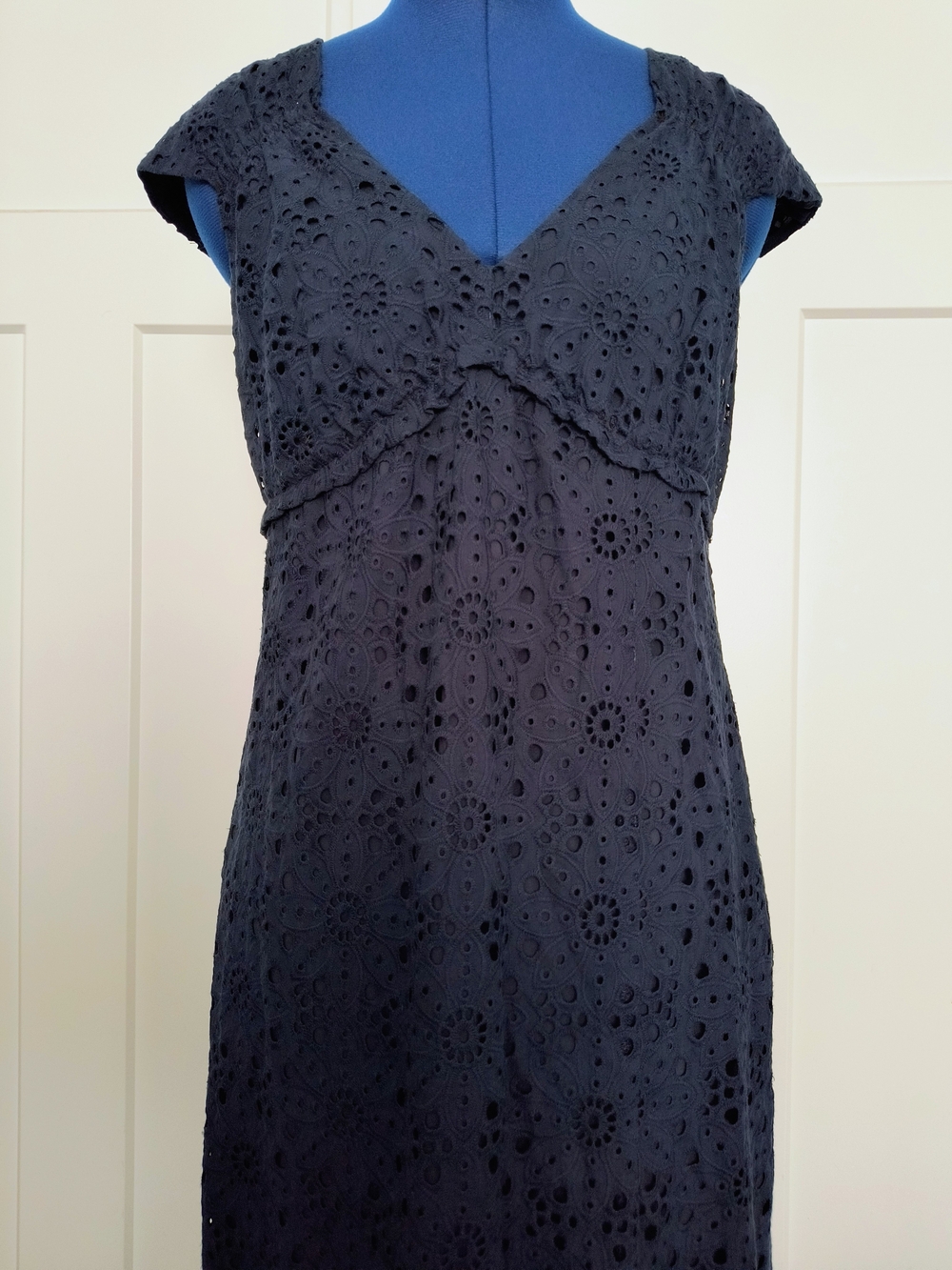 NWT Bailey 44 Navy Eyelet Maxi Dress - Picture 3 of 8